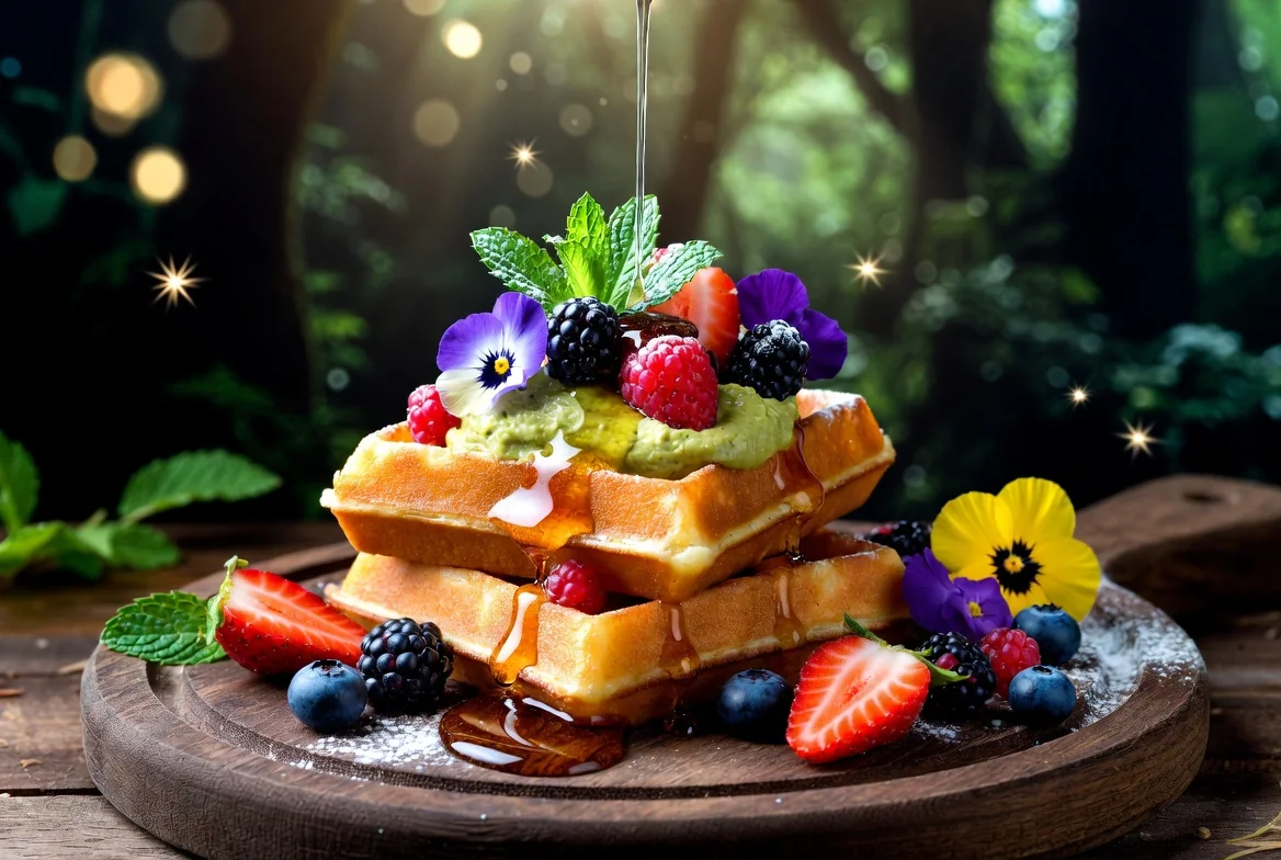 Enchanted Forest Waffles
